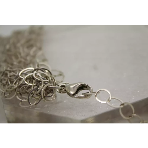.925 S.S. MULTI STRAND OVAL LINK CHAINS necklace 16