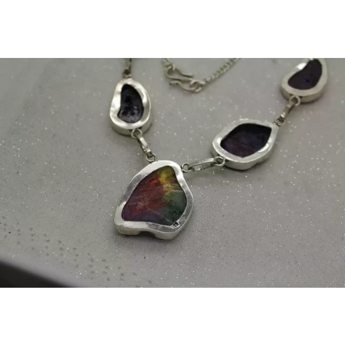 .925 S.S. PURPLE DRUZY QUARTZ 