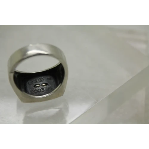.925 S.S. R&C 2003 JD ONYX JACK DANIEL'S OLD NO. 7 men's ring size 11.75