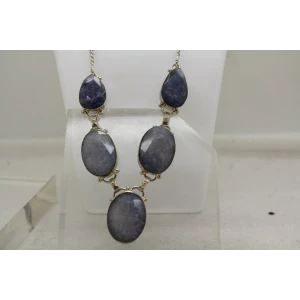 .925 S.S. SOUTHWESTERN STYLE PURPLE SODALITE necklace 18