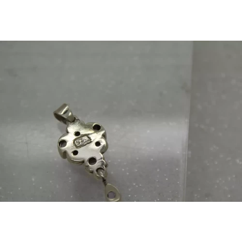 .925 S.S. TANZANITE CLUSTER UNIQUE DESIGN pendant