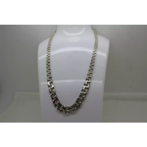 .925 S.S. UNIQUE FANCY GRADUATED LINK DESIGN necklace 17