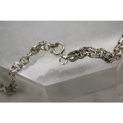 .925 S.S. UNIQUE FANCY GRADUATED LINK DESIGN necklace 17