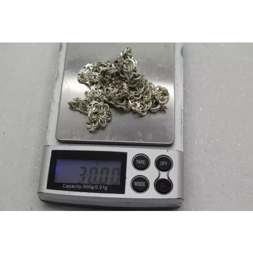 .925 S.S. UNIQUE FANCY GRADUATED LINK DESIGN necklace 17
