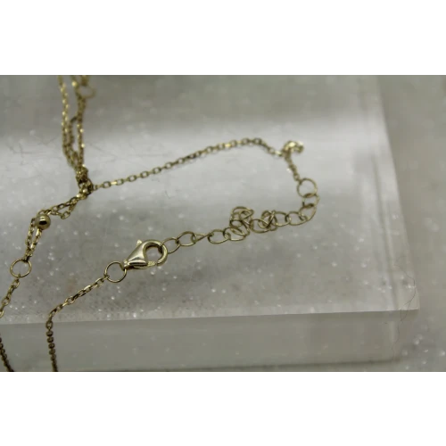 .925 S.S. Vermeil LOVE HEART THEME TWO STRAND necklace 18