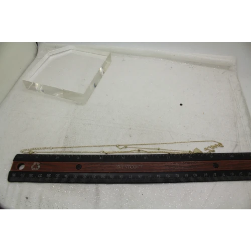 .925 S.S. Vermeil LOVE HEART THEME TWO STRAND necklace 18