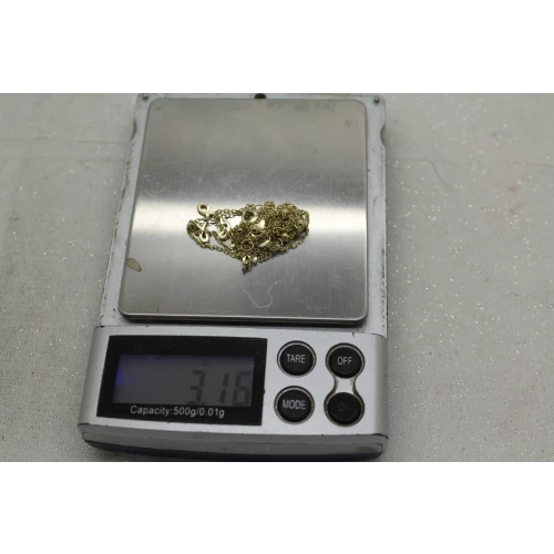 .925 S.S. Vermeil LOVE HEART THEME TWO STRAND necklace 18