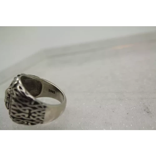 .925 S.S. VIKING WARRIOR BERSERKER BARBARIAN NORSE ring size 9