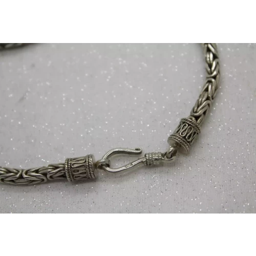 .925 Sterling Silver BYZANTINE CHAIN Necklace 22