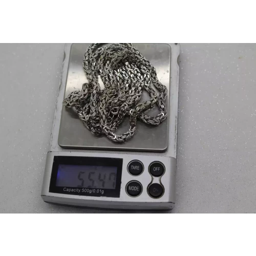 .925 Sterling Silver BYZANTINE CHAIN Necklace 32