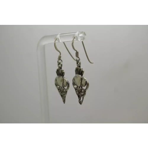 .925 Sterling Silver FILIGREE CLADDAGH DANGLE earrings