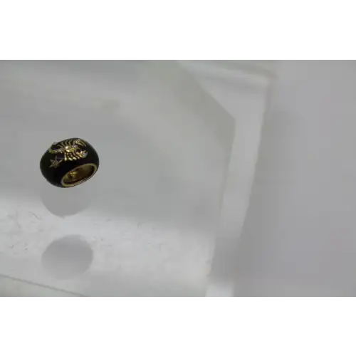 ADINA REYTER 14k Y.G. ZODIAC CERAMIC DIAMOND GEMINI BIG BEAD #