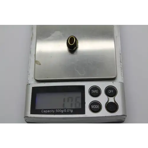 ADINA REYTER 14k Y.G. ZODIAC CERAMIC & DIAMOND SCORPIO BIG BEAD #