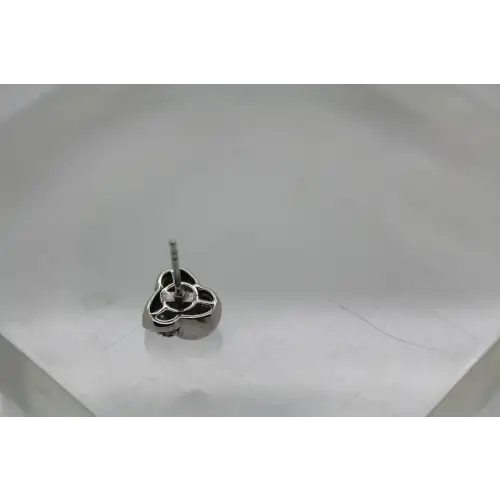 AFFINITY KHR 14k W.G RUBY, SAPPHIRE & DIAMOND LOVE KNOT earrings #