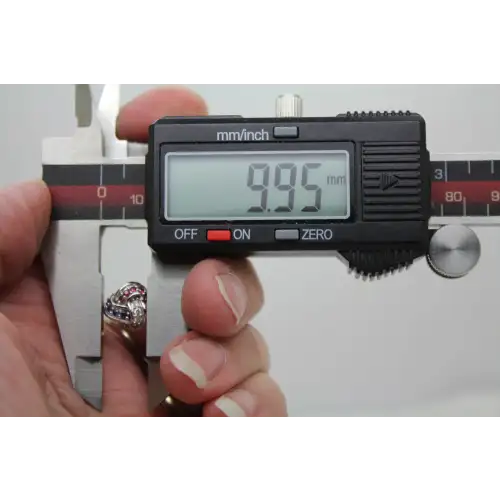 AFFINITY KHR 14k W.G RUBY, SAPPHIRE & DIAMOND LOVE KNOT earrings #