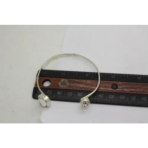 ALICE JDA .925 S.S. Large CZ FLEXIBLE OPEN END bracelet (4)
