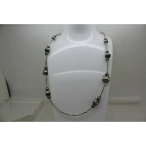 AMERICAN WEST CAROLYN POLLACK .925 S.S. SILVER BEADED necklace 24