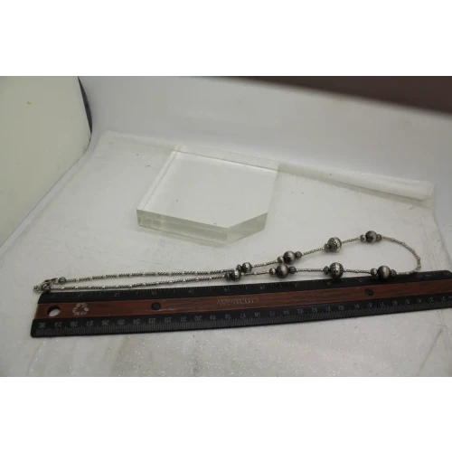 AMERICAN WEST CAROLYN POLLACK .925 S.S. SILVER BEADED necklace 24