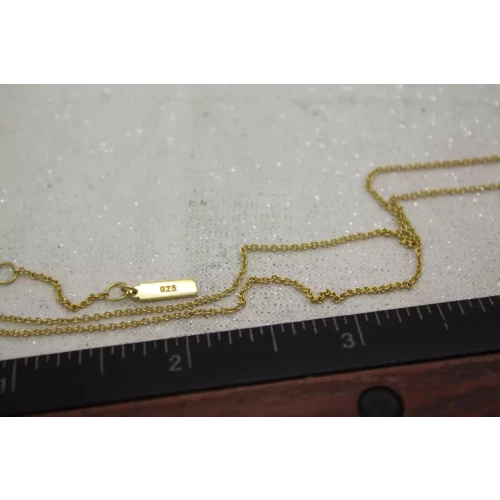 ANIA HAIE Gold Plated .925 S.S. RINGS ON CIRCLE necklace 24