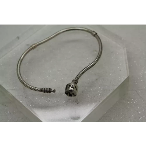 Authentic PANDORA .925 ALE BARRWL STARTER CHARM bracelet 7 3/4