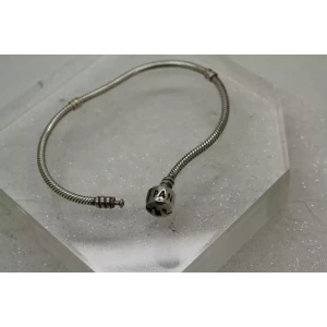 Authentic PANDORA .925 ALE BARRWL STARTER CHARM bracelet 7 3/4