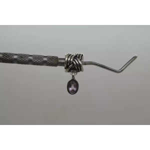 Authentic PANDORA .925 S.S. AMETHYST TIED TOGETHER Dangle Charm