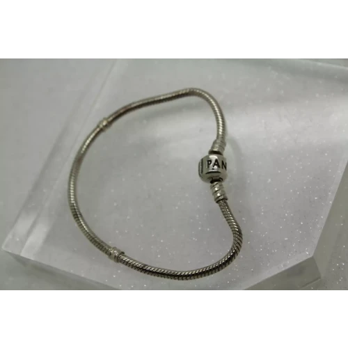 AUTHENTIC PANDORA .925 Sterling Silver BARREL CLASP BRACELET 7