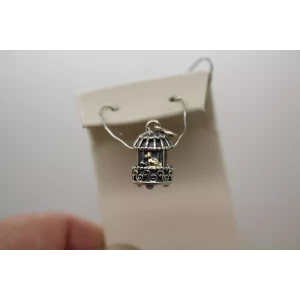 Authentic PANDORA ALE .925 S.S. 14k Y.G. BIRDCAGE charm