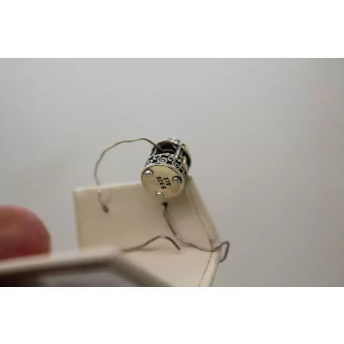 Authentic PANDORA ALE .925 S.S. 14k Y.G. BIRDCAGE charm
