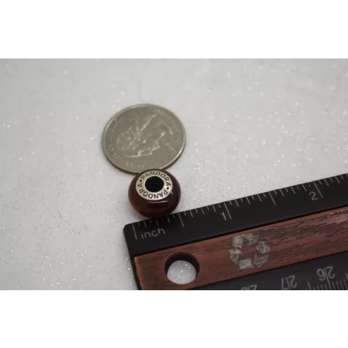 Authentic PANDORA ALE .925 S.S. ACAPU WOOD CHARM BEAD
