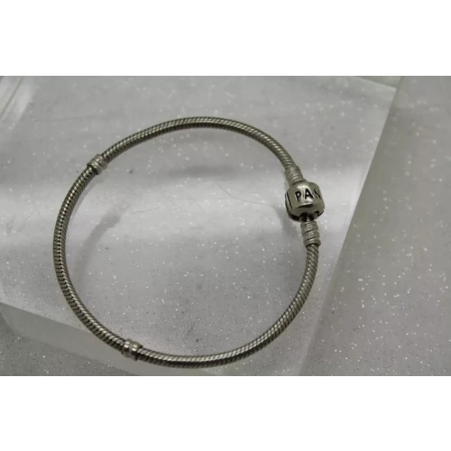 Authentic PANDORA ALE .925 S.S. BARREL CLASP CHARM bracelet 8