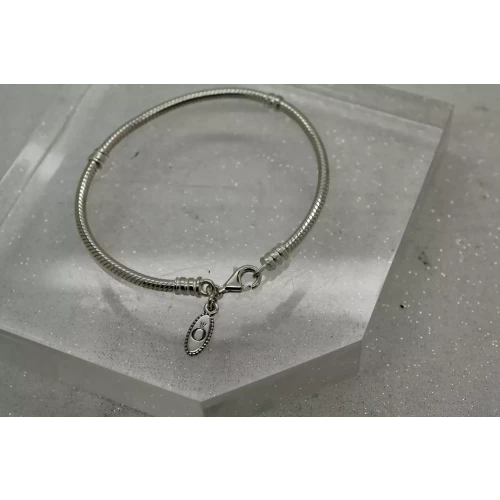 Authentic PANDORA ALE .925 S.S. LOBSTER CLASP CHARM bracelet 7