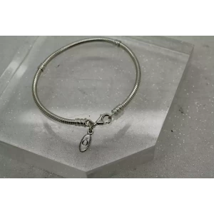 Authentic PANDORA ALE .925 S.S. LOBSTER CLASP CHARM bracelet 7