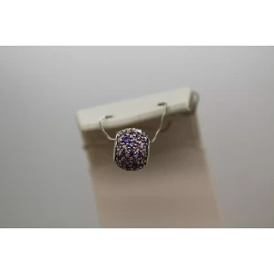 Authentic PANDORA ALE .925 S.S. PAVE LIGHTS PINK & PURPLE charm