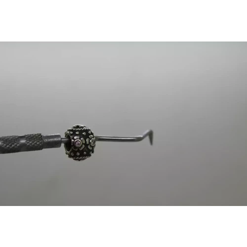 Authentic PANDORA ALE .925 S.S. PINK CZ DECORATIVE EGG charm