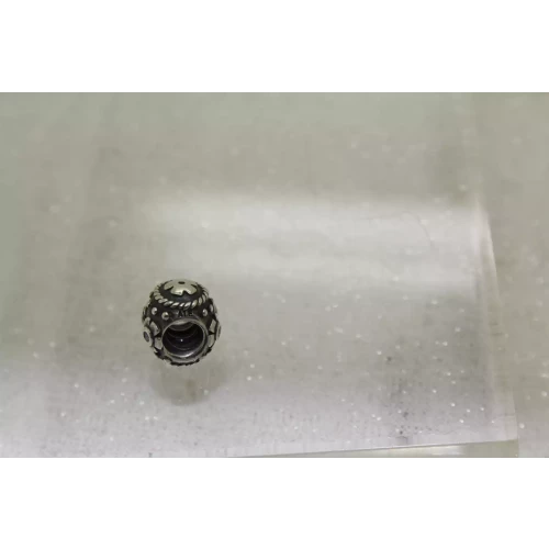 Authentic PANDORA ALE .925 S.S. PINK CZ DECORATIVE EGG charm (3)