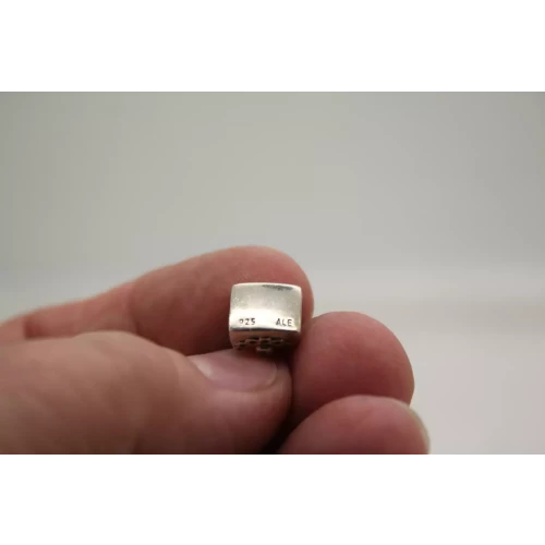 Authentic PANDORA ALE .925 S.S. PINK CZ PURSE charm bead