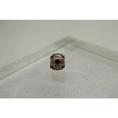 Authentic PANDORA ALE .925 S.S. PINK DAISY ENAMEL charm