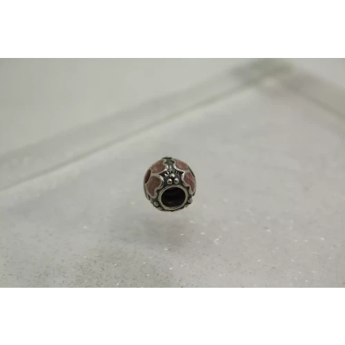 Authentic PANDORA ALE .925 S.S. PINK DAISY ENAMEL charm