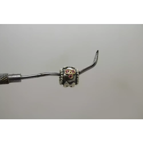 Authentic PANDORA ALE .925/14K MOM PINK CZ charm bead