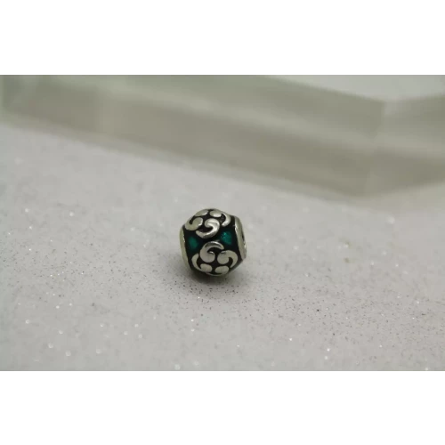 Authentic PANDORA TEAL ZEN ENAMEL charm