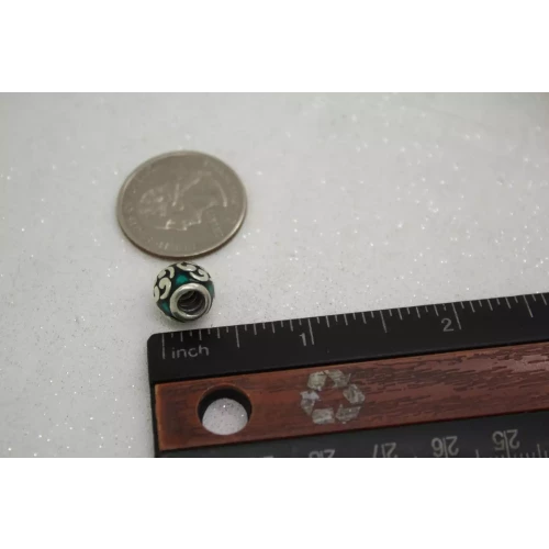 Authentic PANDORA TEAL ZEN ENAMEL charm