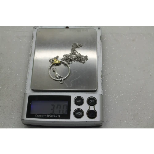 AUTUTER SILVER .925 S.S. TWO TONE CAT BUTTERFLY OPEN RING 18