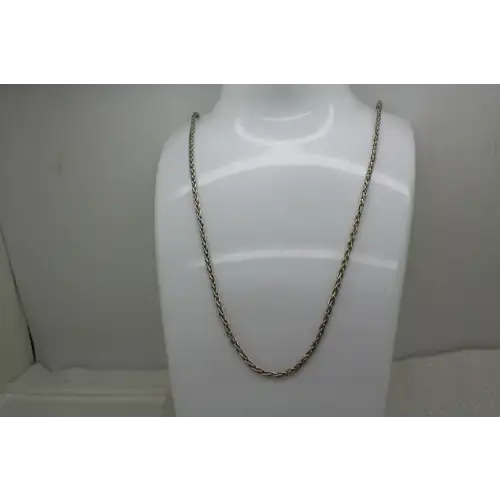 BALI SUARTI .925 S.S. HOOK CLASP SPIGA WHEAT CHAIN necklace 28