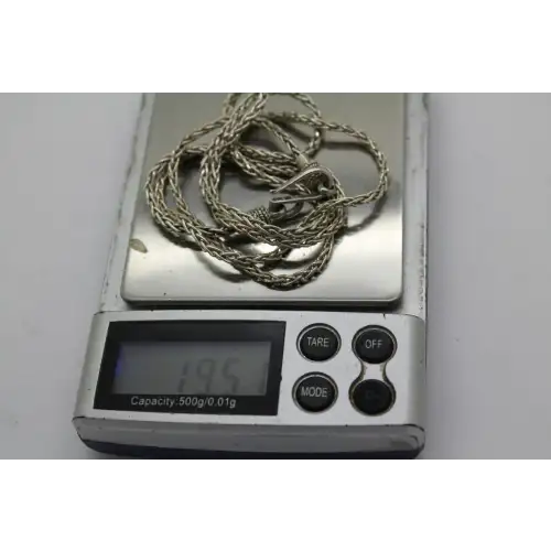 BALI SUARTI .925 S.S. HOOK CLASP SPIGA WHEAT CHAIN necklace 28