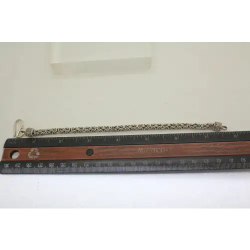 BALI SUARTI BA .925 S.S. 5mm BYZANTINE HOOK CLASP bracelet 8