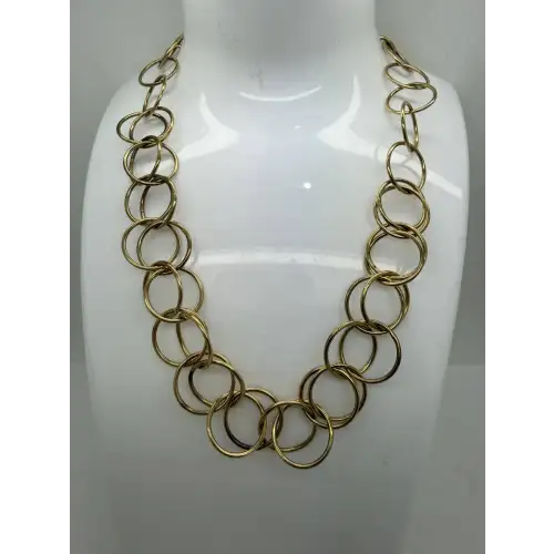 CANADA Gold Over .925 S.S. O LINK DESIGN STATEMENT necklace 18