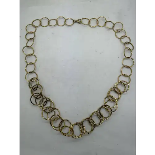 CANADA Gold Over .925 S.S. O LINK DESIGN STATEMENT necklace 18