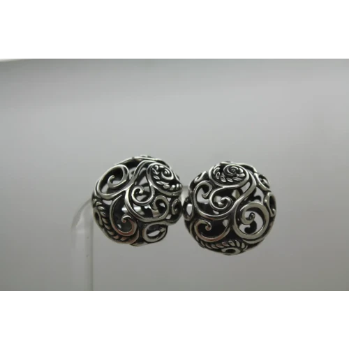 CARLOYN POLLACK RELIOS .925 S.S. SWIRL FILIGREE LEVER BACK earrings