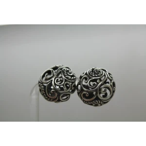 CARLOYN POLLACK RELIOS .925 S.S. SWIRL FILIGREE LEVER BACK earrings